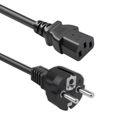 Qoltec IEC C13/SCHUKO napajalni kabel | 3x1,00 mm² | 2,5 m