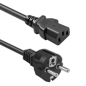 Qoltec IEC C13/SCHUKO napajalni kabel | 3x1,00 mm² | 2,5 m