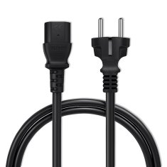 Qoltec IEC C13/SCHUKO napajalni kabel | 3x1,00 mm² | 2,5 m