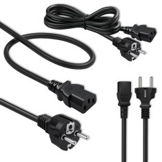 Qoltec IEC C13/SCHUKO napajalni kabel | 3x1,00 mm² | 2,5 m