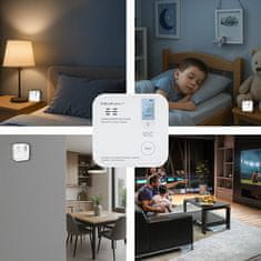 Brezžični senzor ogljikovega monoksida s certifikatom Qoltec z baterijo | Detektor CO | 10-letna življenjska doba senzorja | Alarm 85 dB | LED