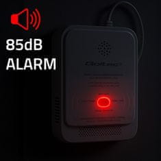 Senzor puščanja zemeljskega plina in ogljikovega monoksida (CO) s certifikatom Qoltec | Detektor CH4 CO | Alarm 85 dB | LED