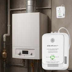 Senzor puščanja zemeljskega plina in ogljikovega monoksida (CO) s certifikatom Qoltec | Detektor CH4 CO | Alarm 85 dB | LED