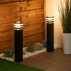 LUMILED Vrtna svetilka, zunanja stoječa svetilka E27 LED TAXUS 2 60 cm