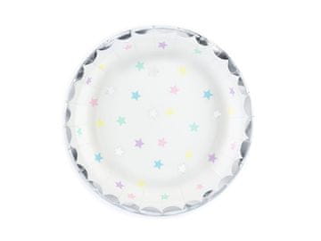 PartyDeco Papirnati krožniki SAMOROG ZVEZDA 18 cm/6 kosov