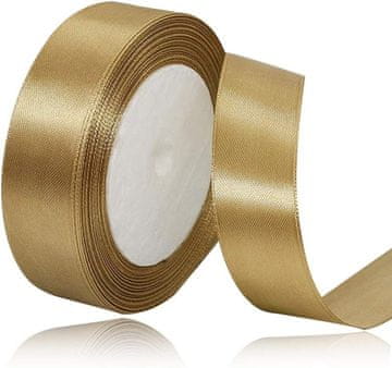 Zlati saten trak 20mm/23m