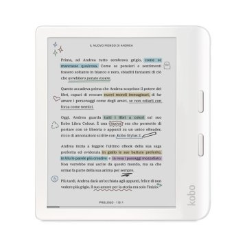 E-knjiga Kobo Libra Color 7 EInk Kaleido3 32GB bela