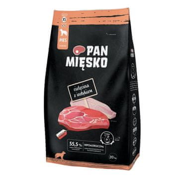 PAN MIĘSKO Cielęcina z indykiem XS 20kg