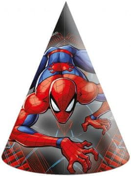 Procos Papirnati klobuki Spiderman Marvel Spider-Man za rojstnodnevno zabavo 6 kosov.
