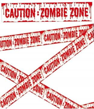 Fiestas Guirca ZOMBIE CONA! Trak za opozarjanje pred grozljivkami za noč čarovnic, 6 m