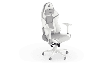 Endorfy Endorfy Scrim OWH, do 120kg, nastavljivi nasloni za roke, ledvena podpora, belo-siv gaming stol EY8A007