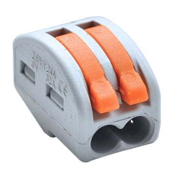Tracon Electric Dvojni hitroodpiralni konektor 0,5-4 mm2 OVO2,5-2