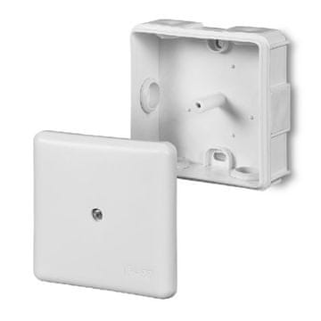 NADOMETNA DOZA IP55 90×90×40mm BELA 0226-00 BREZ VLOŽKA 6 gumijastih vtičnic