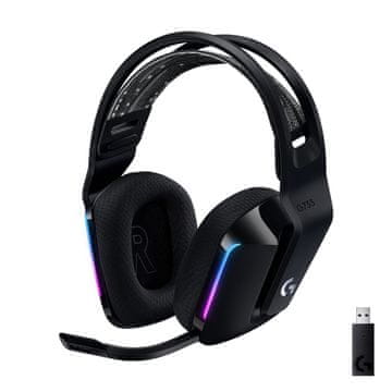 Slušalke Logitech G733 Lightspeed črne barve