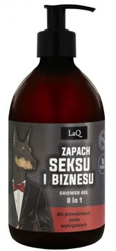Doberman z vonjem seksa in posla - gel za prhanje 8 v 1 500 ml ČRNI MAT /2454