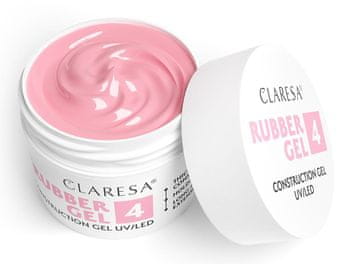 Claresa Rubber 4 gradilni gel srednje barve, malinovo roza, 45 g