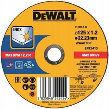 DeWalt DT43904 disk 1,2 x 125 mm