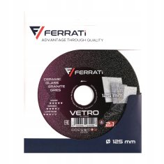 Vetro 125 mm diamantni disk