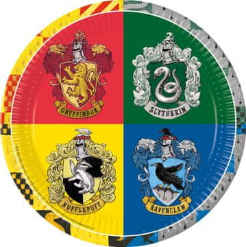 Procos Rojstnodnevni krožniki Harry Potter in Bradavičarka 23 cm, 8 kosov.