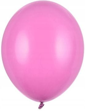 Rojstnodnevni baloni v pastelno roza barvi fuksije, 12 cm, 100 kosov.