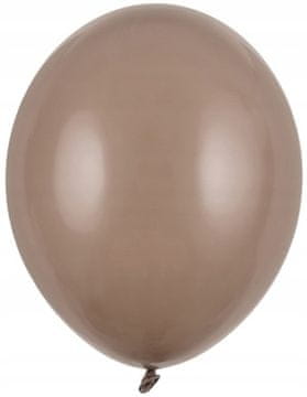 Pastelno rjavi rojstnodnevni baloni 12 cm 100 kosov.