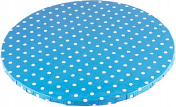 Podstavek za torto, moder s pikami, 25 cm