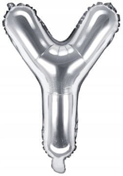 Folija balon s črko "Y", 35 cm, srebrn
