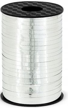 Plastični trak, srebrn, 5 mm/225 m, 1 kos.