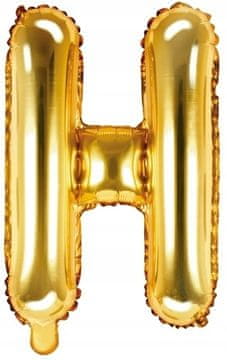 Folija balon s črko "H", 35 cm, zlat