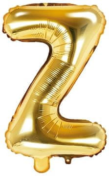 Folija balon Črka "Z", 35 cm, zlat, 1 kos.