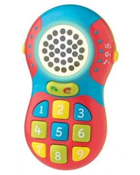 Playgro Otroški telefon – izobraževalna igrača za igro posnemanja