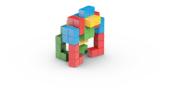 Geomag Geomag Magicube Creative, magnetne kocke, 64 kosov