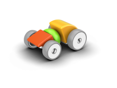 Geomag Geomag Magicube Avto, 10-delni komplet