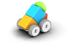 Geomag Geomag Magicube Avto, 10-delni komplet