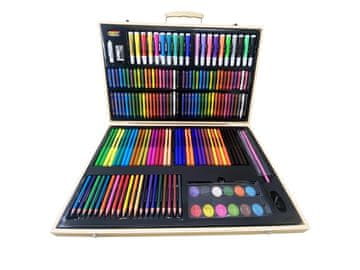Alltoys Leseni slikarski kovček z 180-delnim ustvarjalnim kompletom