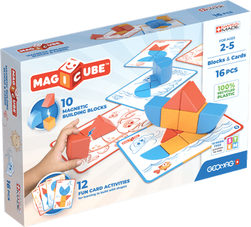 Geomag Geomag Magicube Blocks&Cards magnetni komplet, 16 delov