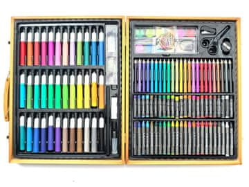 Alltoys Leseni slikarski kovček – ustvarjalni komplet 150 kosov