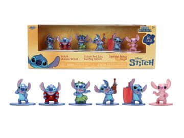 Simba Disney Stitch kovinske zbirateljske nanofigurice, komplet 6 kosov