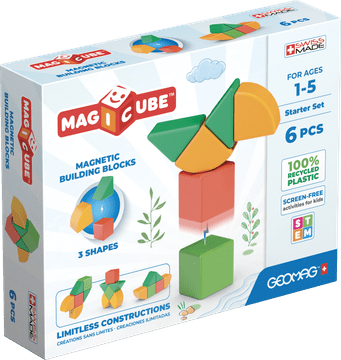 Geomag Geomag Magicube Shapes magnetna sestavljanka, 6 delov