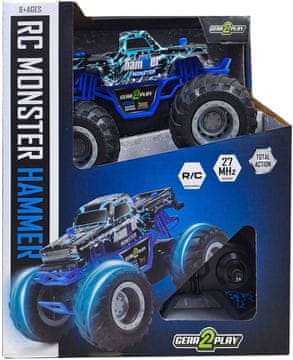 Alltoys RC avtomobil Monster Hammer s plameni, merilo 1:24