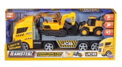 Alltoys JCB transportno vozilo z bagrom in nakladalnikom, luči in zvoki
