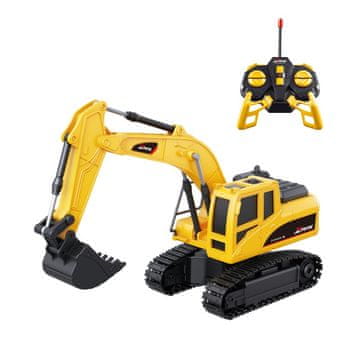 Alltoys Daljinsko upravljani bager 1:24 z vrtljivo kabino in lučmi