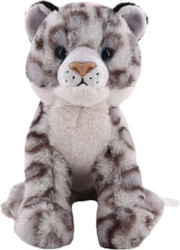 Sparkys Plišasti snežni leopard v sedečem položaju, 22 cm