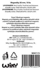 Magneti barvni 30 mm - 10 kosov