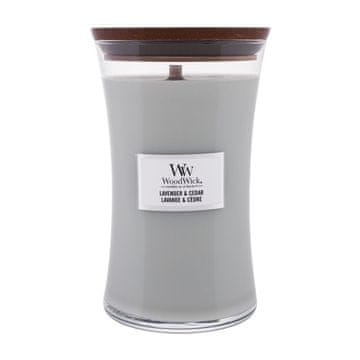 Woodwick Lavender & Cedar dišeča svečka unisex