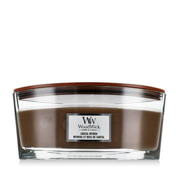 Woodwick Santal Myrrh dišeča svečka unisex