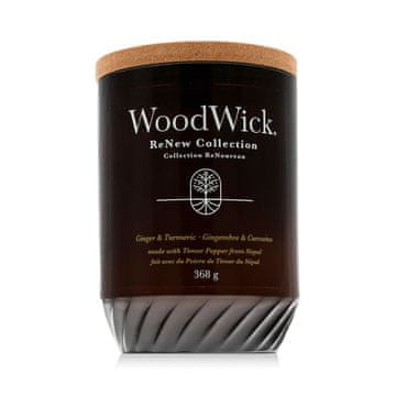 Woodwick ReNew Collection Ginger & Turmeric dišeča svečka unisex