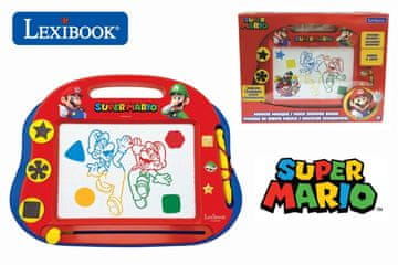 Alltoys Lexibook večbarvna risalna tabla Super Mario z žigi