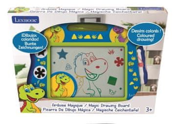Alltoys Lexibook večbarvna risalna tabla Dinozavri z žigi