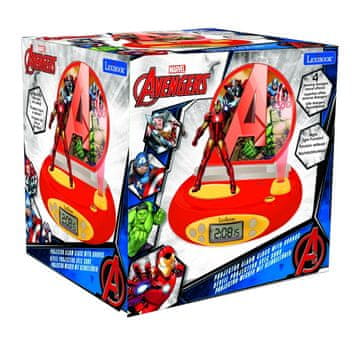 Alltoys Lexibook 3D budilka Avengers s projekcijo časa